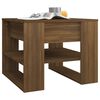 vidaXL Mesa de centro madera de ingeniería roble marrón 55,5x55x45 cm