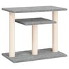 vidaXL Postes rascadores para gatos con plataformas gris claro 62,5 cm