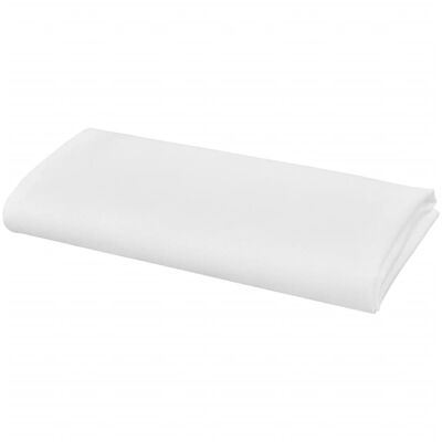 10 servilletas blancas de tela 50 x 50 cm