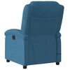 vidaXL Sill&oacute;n reclinable de masaje el&eacute;ctrico terciopelo azul