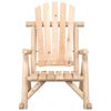 vidaXL Silla mecedora de jard&iacute;n madera maciza abeto 69x96x101 cm