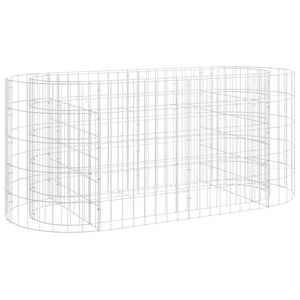 vidaXL Arriate de gaviones de hierro galvanizado 120x50x50 cm