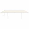 vidaXL Toldo retr&aacute;ctil manual con postes crema 6x3 m