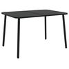vidaXL Mesa de jard&iacute;n acero gris antracita 110x80x71 cm