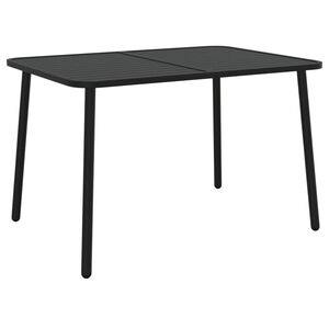vidaXL Mesa de jard&iacute;n acero gris antracita 110x80x71 cm