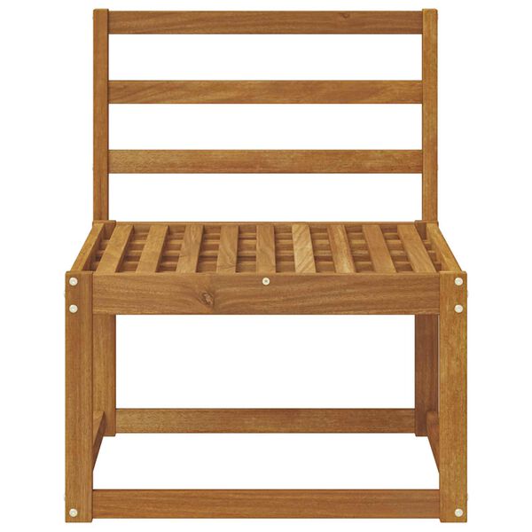 vidaXL Sof&aacute; intermedio de exterior Madera de Acacia S&oacute;lida Natural