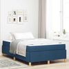 vidaXL Estructura de cama con colch&oacute;n Azul 120 x 190 cm tela