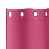 vidaXL Cortinas Opacas con Anillas 2 pcs Rosa Brillante 140 x 140 cm