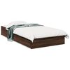 vidaXL Cama con cajones madera de ingenier&iacute;a marr&oacute;n roble 100x200 cm