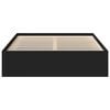 vidaXL Estructura de cama doble peque&ntilde;a sin colch&oacute;n negro 120x190 cm