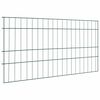 vidaXL Juego de Cercas para Estanque 5 uds. 100 x 50 cm Acero Verde