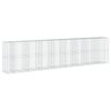 vidaXL Cesta de gaviones con cubierta hierro galvanizado 850x100x200cm