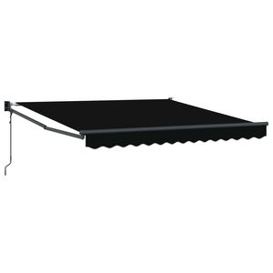 vidaXL Toldo retr&aacute;ctil Negro 300 x 250 x 165 cm Poli&eacute;ster y metal