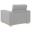 Sillón sofá vidaXL de tela gris nube de 60 cm