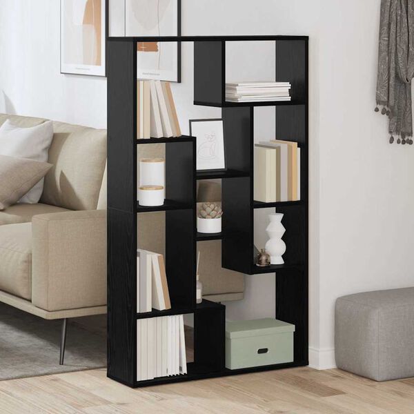 vidaXL Librer&iacute;a Roble Negro 72 x 20 x 102,5 cm Madera de ingenier&iacute;a