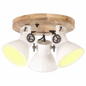 vidaXL L&aacute;mpara de techo industrial 25 W blanco 42x27 cm E27