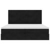 vidaXL Estructura de cama otomana colchones terciopelo negro 200x200cm
