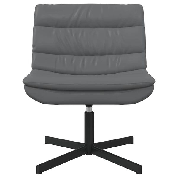 vidaXL Silla giratoria Gris 63 x 75 x 76 cm PU