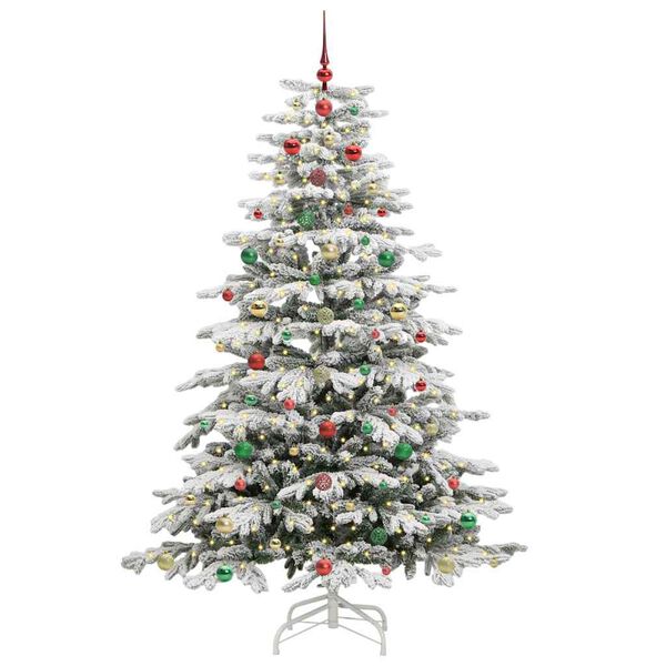 vidaXL Árbol de Navidad artificial con ramas articuladas 180 cm