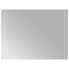 vidaXL Espejo de ba&ntilde;o LED Transparente 80 x 60 cm vidrio templado