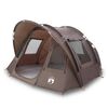 vidaXL Tienda de pesca para 2 personas impermeable marr&oacute;n