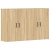vidaXL Armarios de pared 2 uds madera de ingenier&iacute;a roble Sonoma