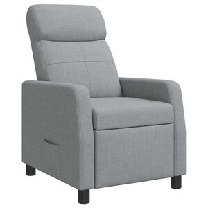 vidaXL Recliner Gris Claro Tela