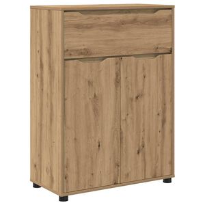 vidaXL Gabinete de Ba&ntilde;o con caj&oacute;n Roble artesanal 72,5 x 36,5 x 100 cm