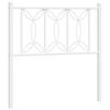 vidaXL Cabecero de repuesto de metal blanco 75 cm