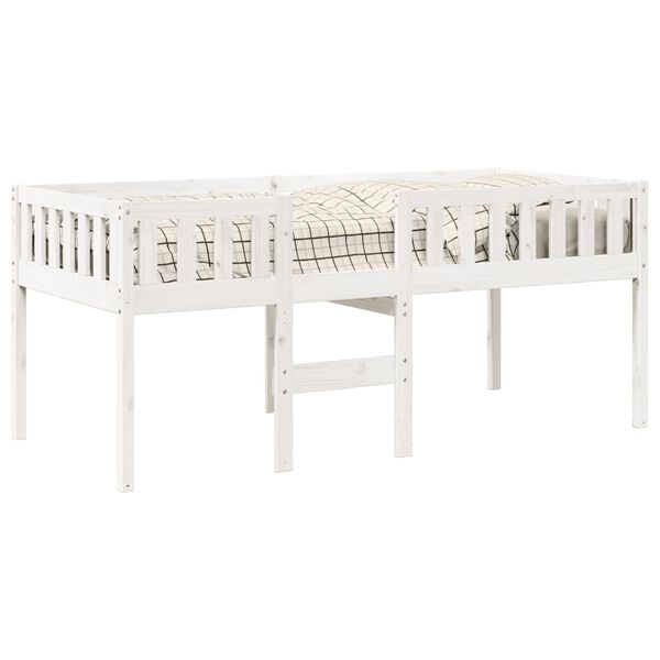 vidaXL Cama para ni&ntilde;os sin colch&oacute;n madera maciza pino blanca 80x200 cm