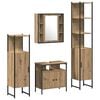 vidaXL Juego de muebles de ba&ntilde;o 4 uds. Roble artisan