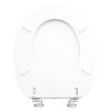 CORNAT Tapa y asiento de inodoro BERN MDF blanco