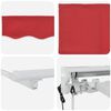 vidaXL Toldo Retr&aacute;ctil El&eacute;ctrico Rojo 3,5 x 2 m