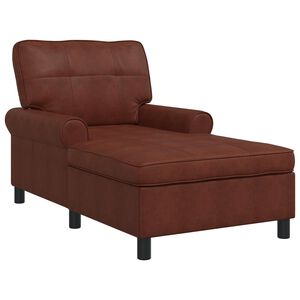 vidaXL Sill&oacute;n reclinable Marr&oacute;n Brillante Cuero sint&eacute;tico