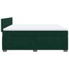 vidaXL Cama box spring con colch&oacute;n terciopelo verde oscuro 180x200 cm