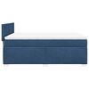 vidaXL Cama box spring con colch&oacute;n tela azul 140x190 cm