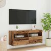 vidaXL Mueble de TV Montado en la Pared Madera Vieja 100 x 30 x 40 cm