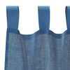 vidaXL Cortinas de gasa con bolsillos para varillas 2 uds. azul real