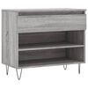 vidaXL Zapatero madera contrachapada gris Sonoma 70x36x60 cm