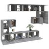 vidaXL Set de muebles para TV 10 pzas madera contrachapada gris Sonoma