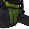 vidaXL Mochila de senderismo XXL negro y verde 75 l