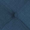 vidaXL Cojines para asiento 2 pcs Azul 40 x 40 x 6 cm tela