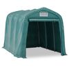 vidaXL Carpa garaje de almacenamiento PVC verde 2,4x3,6 m