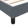 vidaXL Cama box spring con colch&oacute;n terciopelo gris oscuro 140x210 cm