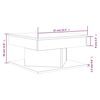 vidaXL Mesa de centro madera de ingeniería gris Sonoma 57x57x30 cm