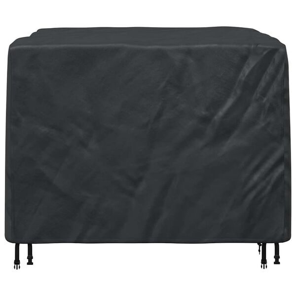 vidaXL Funda para muebles Liso Negro 125 x 125 x 74 cm tela