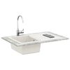 vidaXL Lavabo 780 x 500 mm 80% Cuarzo y 20% Resina