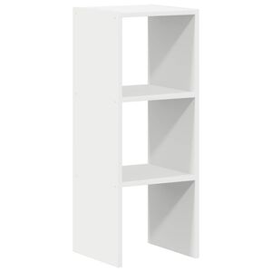 vidaXL Librer&iacute;a apilable madera contrachapada blanca 30x30x80 cm