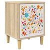 vidaXL Mesa de noche MAINZ Roble Sonoma 36 x 33 x 50 cm