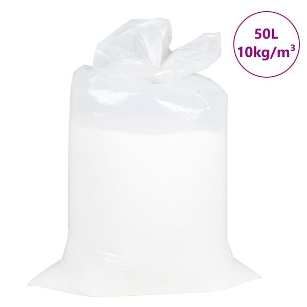 vidaXL Relleno para puf EPS 50 L blanca 10 kg/m&sup3;